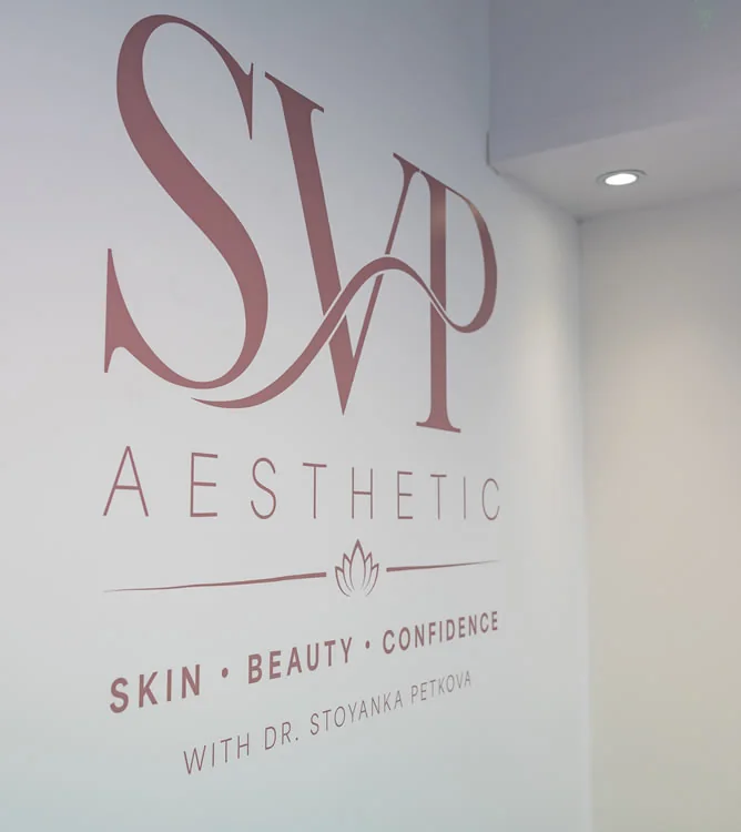 SVP Aesthetic clinic sign