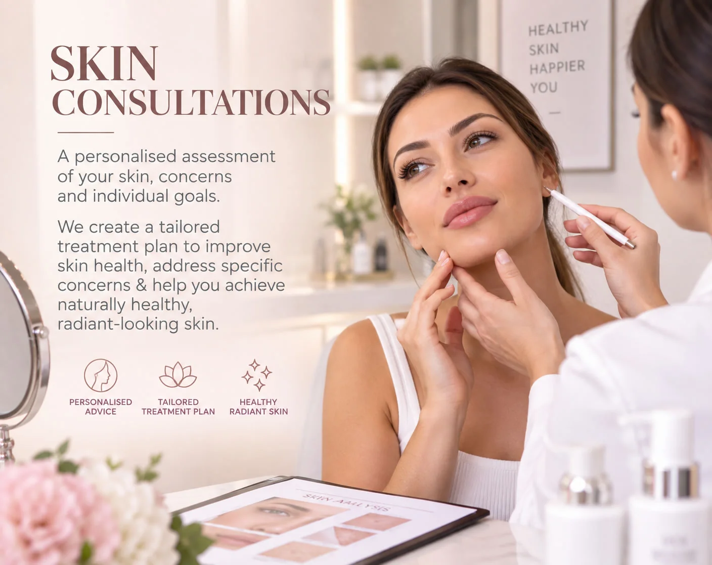 Skin consultation information