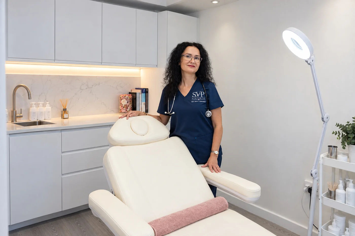 Dr. Stoyanka Petkova in the clinic treatment room