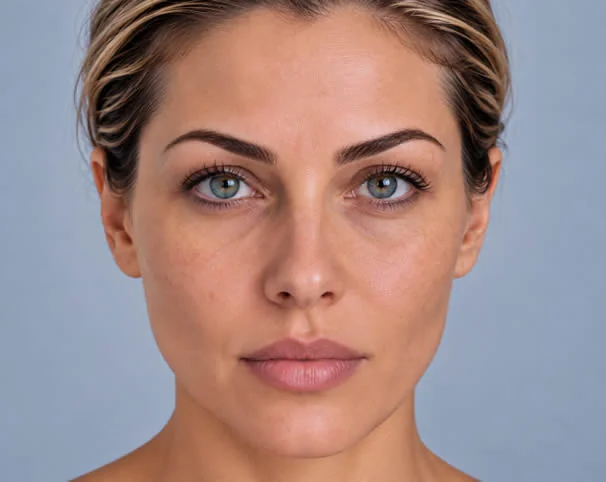 Facial skin before treatment illustration