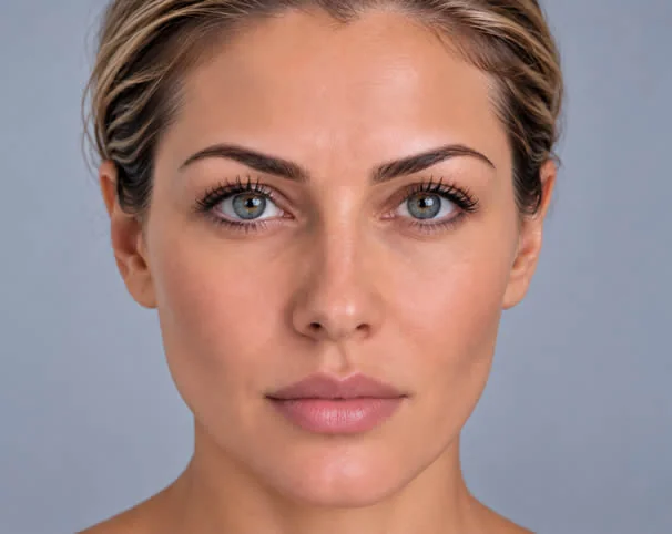 Facial appearance after treatment illustration
